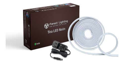 Manguera Neon Luces Tira Led Flex Luces Color 5mts + Fuente