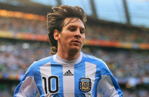 Camiseta Afa Selección Argentina 2010 #10 Messi Chico O Dama