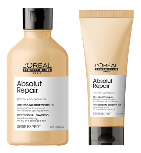 Loreal Shampoo Absolut Repair 300 Ml + Enjuague 200 Ml Kit