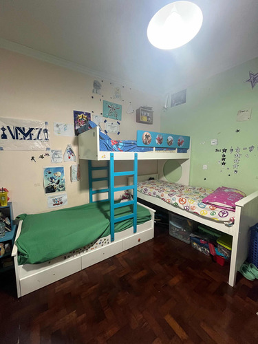3 Camas Tipo Nido Dormitorio Infantil Incluye 1 Colchon A Md