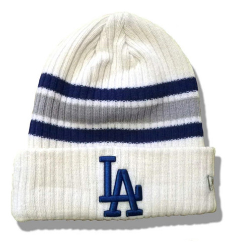 Gorro Beisbol Softbol New Era Dodgers Blanco Infantil