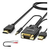 Cable Adaptador Vga A Hdmi 15 Pies - 4,5 M (pc Antigua A Nue