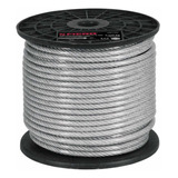 Cable De Acero Truper 1/8  Cubierto Pvc Rollo 75 M Cab-1/8rx