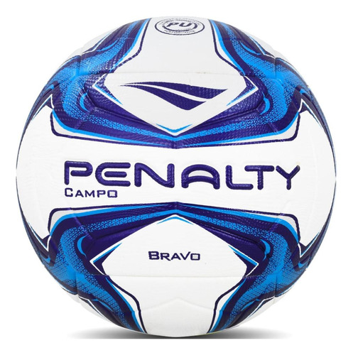 Bola De Futebol Campo Bravo Xxiv Penalty Cor Branco/azul