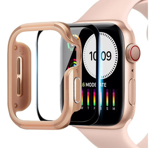 Carcasa Para Apple Watch Serie 8 7 Se 6 5,tpu+ Aleación