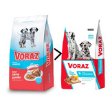 Alimento Voraz Perro Cachorro Mix Carne Y Pollo X 15 Kg