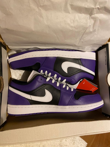 Zapatillas Nike Jordan 1 Low Court Purple Talle 10us