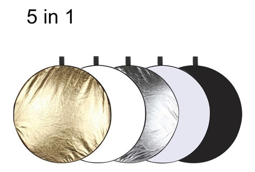 Reflector De Luz 5 En 1 De 60 Cm Para Fotografía Puluz