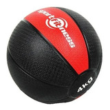 Balón Medicinal De Rebote De 4 Kilos - Rojo Gym Sportfitness