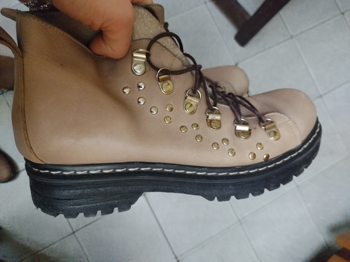 Borcegos Botas Cuero Mujer Rallys 