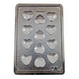 Molde Acetato 12 Corazones Para Chocolates O Dulces Mod. 882