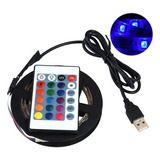 Luz Led Flexible Dc 5v Usb Strip 5050 Rgb A Prueba De Agua 