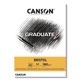 Bloco De Papel Bristol Graduate Branco A4 180g 20 Folhas