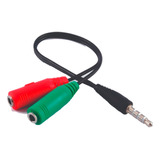 Cable Adaptador Plug 3,5 A Auriculares Y Microfono Divisor
