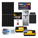 Kit Solar Autónomo Litio 2,500w Potente Refrigerador Fcos Tv