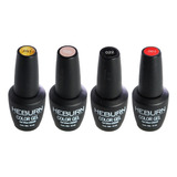 Heburn Kit X4 Esmaltes Semipermanentes Gel On-off Manicuria