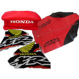 Kit Calco Graficas Funda Asiento Bolso Honda Xr600 Xr 600 98