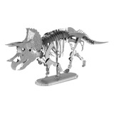 Rompecabezas Metálico 3d Dinosaurio Triceratops