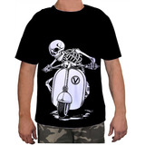 Camisa Camiseta Masculina Estampa Caveira Osso Esqueleto 24