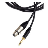 Cabo Microfone E Violão Mono Xlr / P10 20 Metros