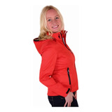 Campera Táctica  Rescate Térmica Softshell Impermeable Roja