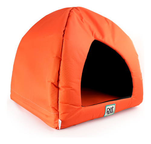 Cama Pet Spa Tipo Iglu 45x45x45 Naranja