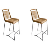 Silla Banqueta Tulum X 2 Und  Simil Yute //  Envio Gratis//