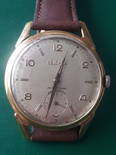 Reloj Delbana A Cuerda Funcionando Bien, 38 Mm De Diámetro 