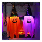 2pcs Led Sombrero De Bruja Halloween String Lights