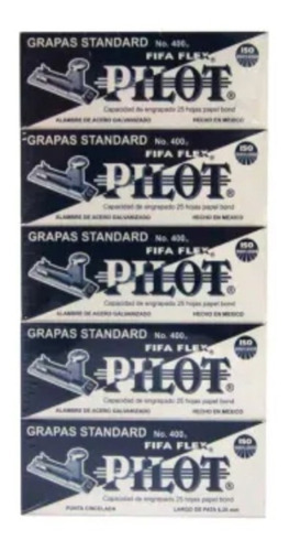 5 Cajas De Grapas Estandar Pilot Fifa Flex 400