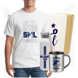Kit De Regalo Millos Artesanal/camiseta Sml/mug/botella 