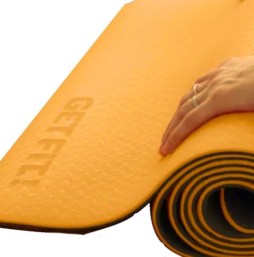 Colchoneta Mat Tpe Yoga Pilates Importada Get Fit No Excuses