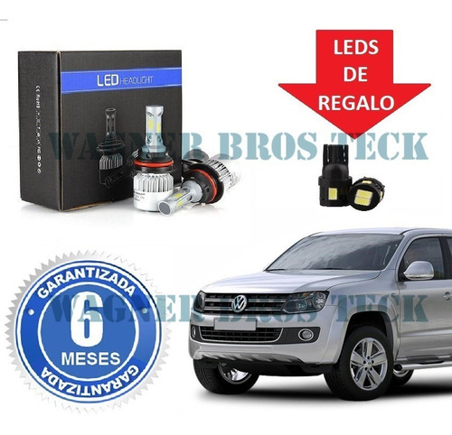 Kit Luces Led Cree H7 O H1 Vw Amarok 16.000 Lms No Xenon