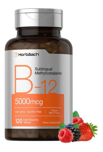 Metilcobalamina Vitamina B12 Sublingual 120 Tabletas Eg B71 