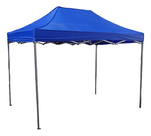 Carpa Toldo 4.5x3 Azul Plegable Facil Transporte Armazon