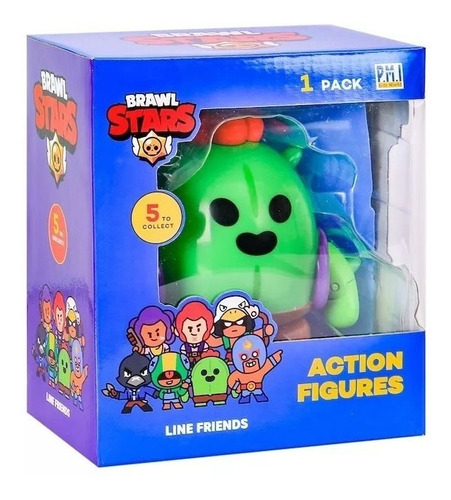 Brawl Stars Figura Articulada Cactus Spike En Caja 