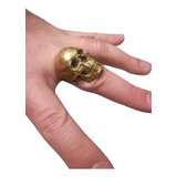 Anillo Calavera Bronce A Medida Listo Para Regalo