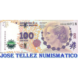Bottero 4317 $ 100 Evita Numero Bajo Serie N Mb Palermo