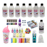 Super Mega Kit P/ Fazer Slime Colas Brancas E Corantes