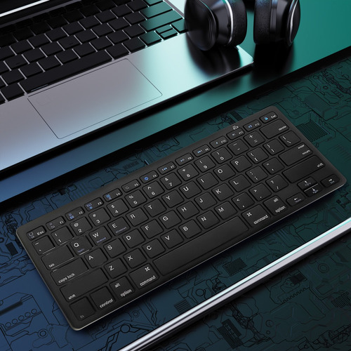 Teclado Inalambrico Español,recargable Bluetooth Wireless