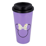 Vaso Termico Cafe Minnie Tapa Taza 520ml Original Cresko