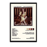 Lana Del Rey Álbum Music Tracklist Cuadro Con Marco Madera 