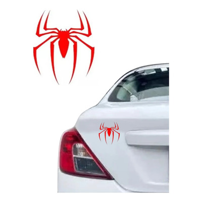 Calcomania Spiderman Araña Auto Moto Sticker Decorativo