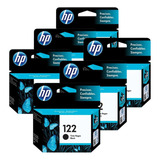 Pack X6 Cartuchos De Tinta Originales Hp 122 Negro Mayorista