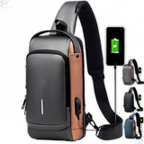 Bolsa Transversal Pochete Peitoral Ombro Shoulder Bag Usb