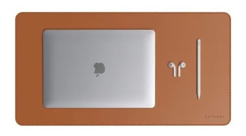Deskpad Mousepad Slim Em Couro Ecológico 70x35cm