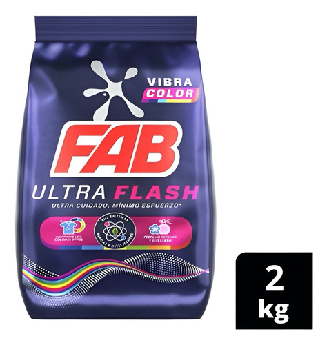 Detergente Fab Ultra Color 2 K - Kg a $12495