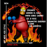 Porta Doble Churro Homero Simpsons Archivo Stl