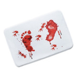 Mat Bloody Footprint Alfombra De Baño De Color For Baño