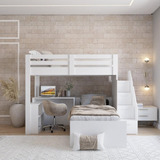 Beliche Star Office Infantil/ Juvenil Branco Perfect Wood